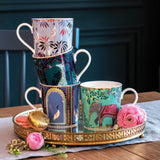 Sara Miller London India 340ml Mug - Crane Garden