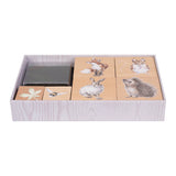 Wrendale Designs by Hannah Dale Animal 6-Piece Ink Stamp Set - The Country Set