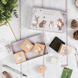 Wrendale Designs by Hannah Dale Animal 6-Piece Ink Stamp Set - The Country Set