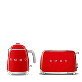 Smeg Mini Kettle & 2 Slice Toaster Set - Red