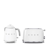Smeg Mini Kettle & 2 Slice Toaster Set - White