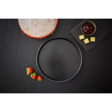 Tower Precision Plus Carbon Steel 23cm Round Non-Stick Loose Base Sandwich Tin - Black