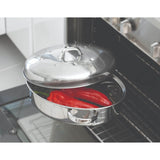 Judge High Oval Stainless Steel Roaster With Self Basting Lid - 32cm - Potters Cookshop