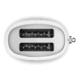 Smeg 50's Style Retro TSF01 2 Slice Toaster - Matte White