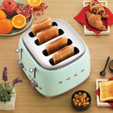 Smeg 50's Style Retro TSF03 4 Slice Toaster - Pastel Green