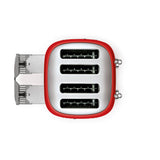 Smeg 50's Style Retro TSF03 4 Slice Toaster - Red