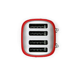 Smeg Jug Kettle & 4 Slice Toaster Set - Red