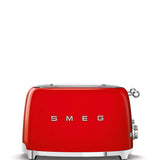 Smeg Jug Kettle & 4 Slice Toaster Set - Red