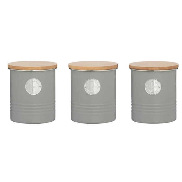 Typhoon Living 3 Piece Canister Set - Grey