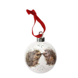 Wrendale Designs by Hannah Dale Christmas Porcelain Bauble - Hedgehogs