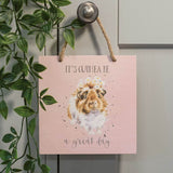 Wrendale Designs Wooden Plaque - It's Guinea Be A Great Day