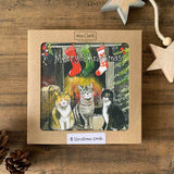Alex Clark 8-Pack Boxed Christmas Cards - Christmas Felines