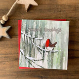 Alex Clark 8-Pack Boxed Christmas Cards - Christmas Robin