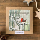 Alex Clark 8-Pack Boxed Christmas Cards - Christmas Robin