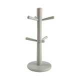 T&G Woodware Hevea 6 Peg Mug Tree - Grey