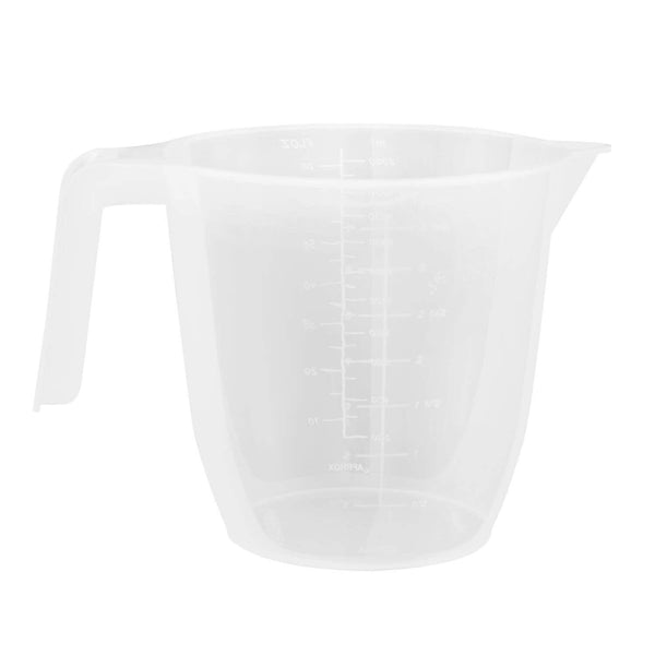 Cuisine Clear Plastic Measuring Jug - 1 Litre - Potters Cookshop