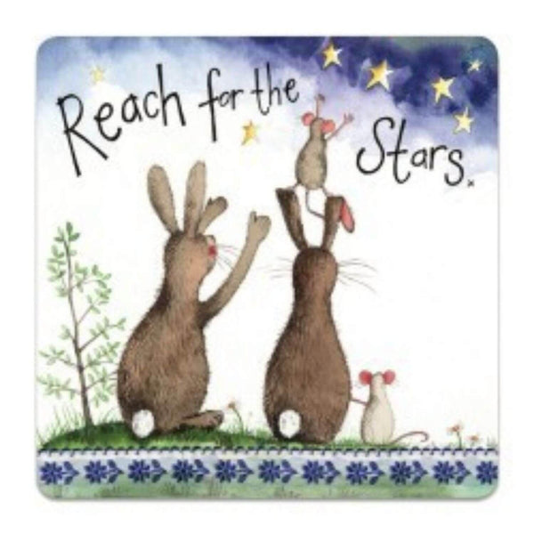 Alex Clark Coaster - Reach For The Stars Rabbit - Potters Cookshop