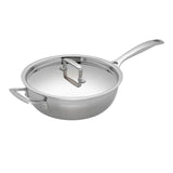 Le Creuset 3-Ply Stainless Steel Non-Stick Chefs Pan - 24cm - Potters Cookshop