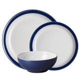 Denby 12 Piece Elements Dinnerware Set - Dark Blue - Potters Cookshop