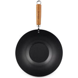 Ken Hom Classic Non Stick Carbon Steel Wok - 31cm - Potters Cookshop