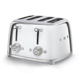 Smeg 50's Style Retro TSF03 4 Slice Toaster - Stainless Steel