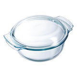 Pyrex Classic Easy Grip Round Glass Casserole - 3.5 Litre - Potters Cookshop