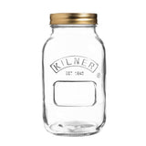 Kilner Glass Preserve Jar - 1 Litre - Potters Cookshop