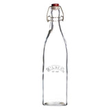 Kilner Glass Square Clip Top Bottle - 1 Litre - Potters Cookshop
