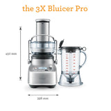 Sage Appliances SJB815BSS 3X Bluicer Pro Juicer & Blender - Stainless Steel