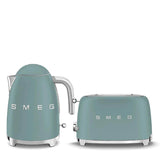 Smeg Jug Kettle & 2 Slice Toaster Set - Matte Emerald Green