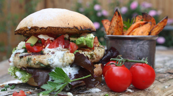 Asian Style Turkey Burgers Recipe - Lifestyle Image
