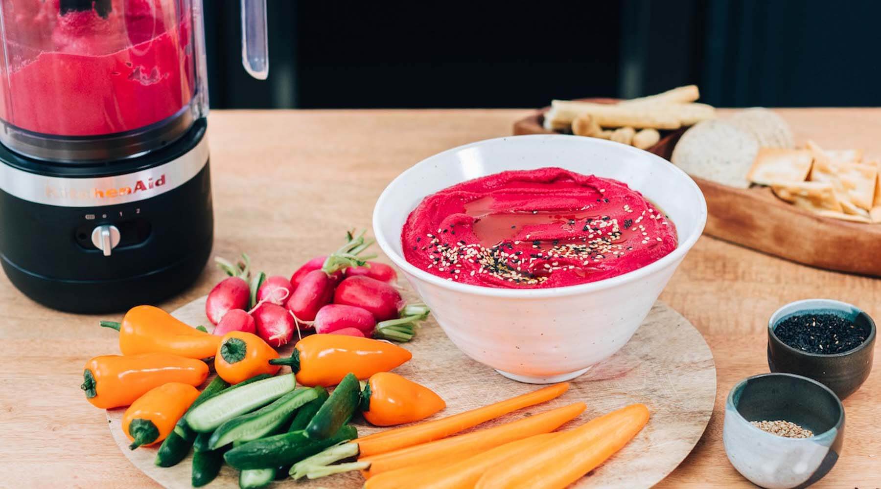 KitchenAid Beetroot Hummus Recipe UK Potters