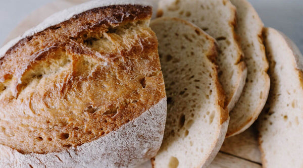 Freshly baked white bread lifestyle