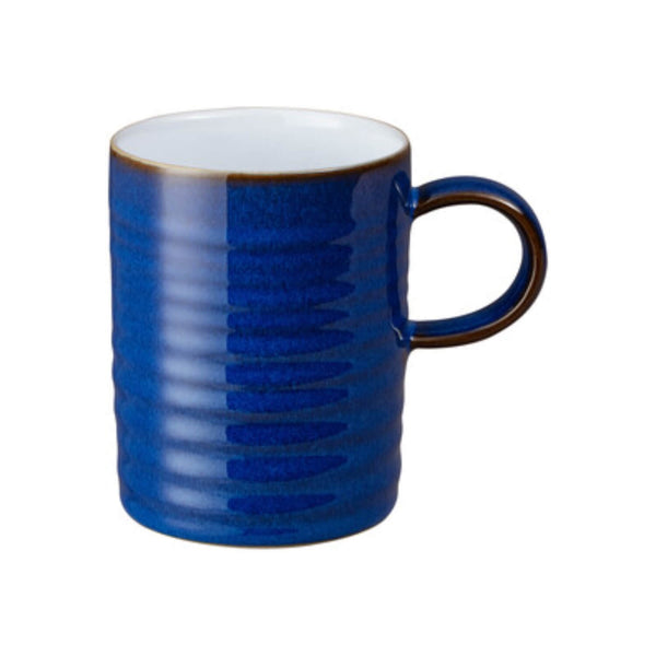 Denby Imperial Blue 410ml Ridged Mug