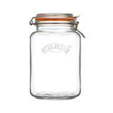 Kilner Glass Square Clip Top Storage Jar - 3 Litre