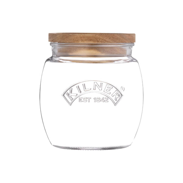 Kilner 850ml Universal Glass Jar with Acacia Lid