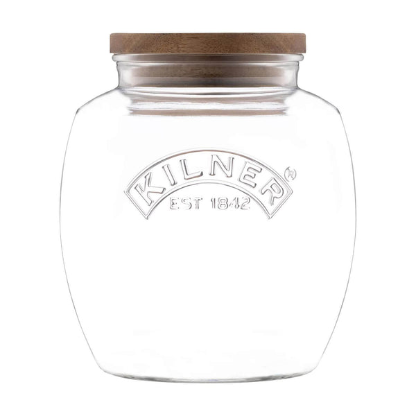 Kilner 2 Litre Universal Glass Jar with Acacia Lid