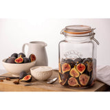 Kilner Glass Square Clip Top Storage Jar - 3 Litre