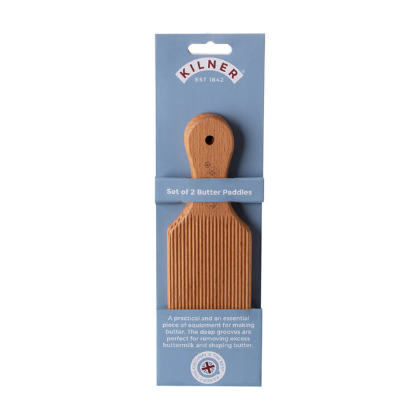 Kilner Beechwood Butter Paddles - Set Of 2