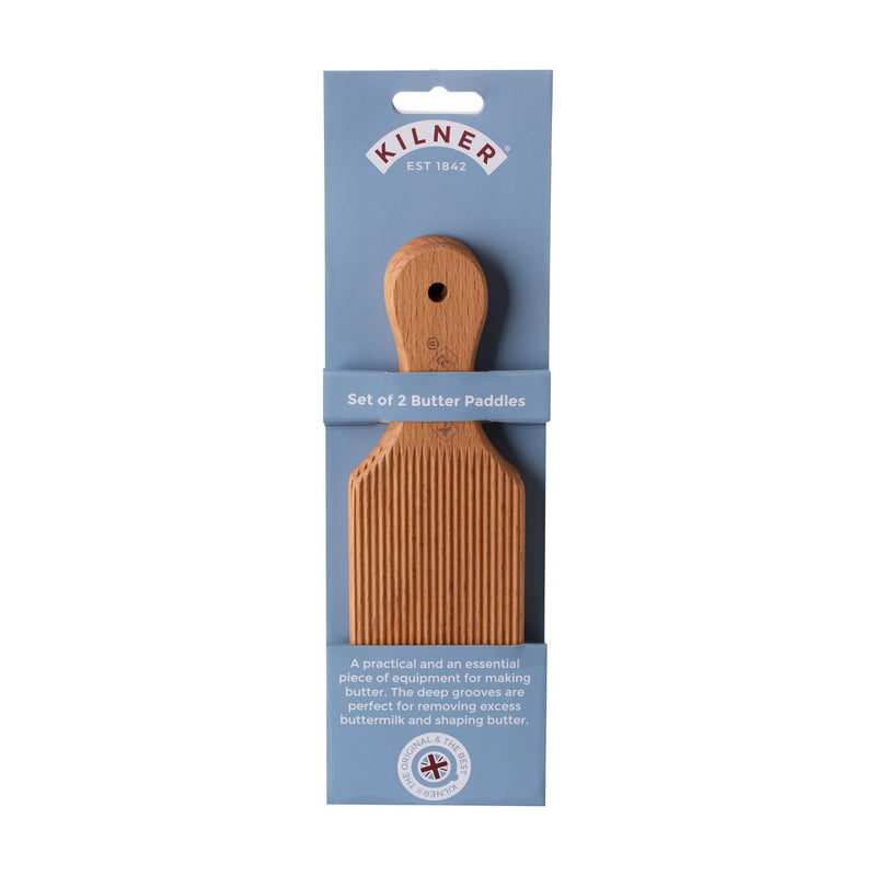 Kilner Beechwood Butter Paddles - Set Of 2