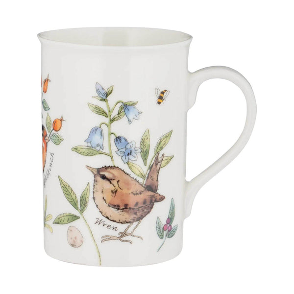 Price & Kensington Garden Birds Fine China 300ml Mug - Bluebell