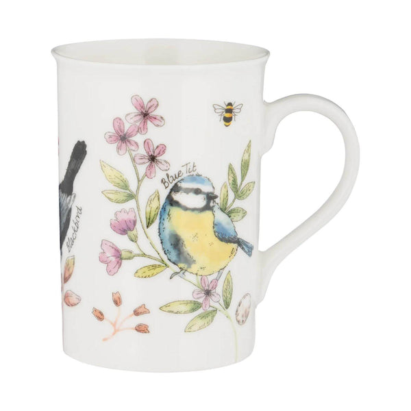 Price & Kensington Garden Birds Fine China 300ml Mug - Honeysuckle