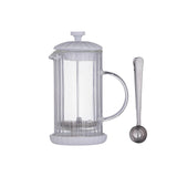 Price & Kensington 350ml Luxe Cafetière With Coffee Scoop - White