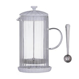 Price & Kensington 1 Litre Luxe Cafetière With Coffee Scoop - White