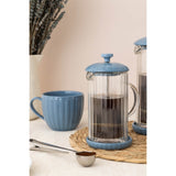 Price & Kensington 350ml Luxe Cafetière With Coffee Scoop - Bluebell