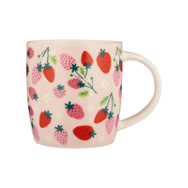 Price & Kensington 340ml Fine China Mug - Strawberries