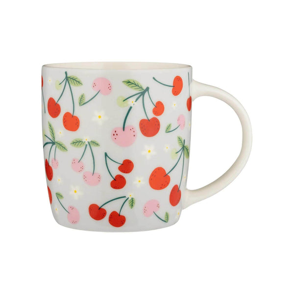 Price & Kensington 340ml Fine China Mug - Cherries