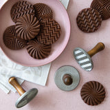 Nordic Ware Set of 3 Cookie Stamps - Geo