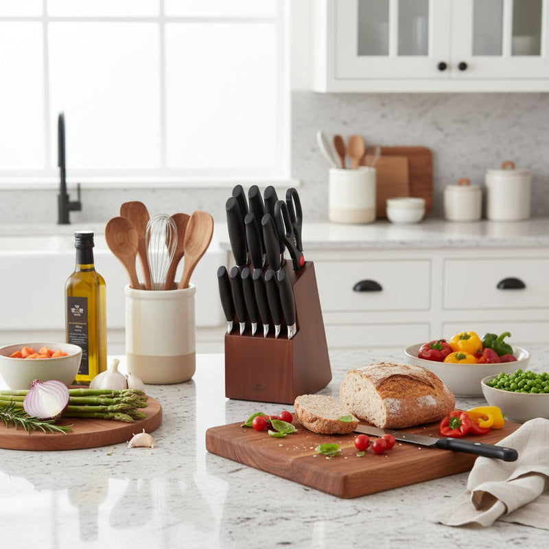 Viners Finchley 14-Piece Knife Block Set