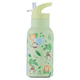 Viners Jungle 350ml Childrens Flip Straw Water Bottle